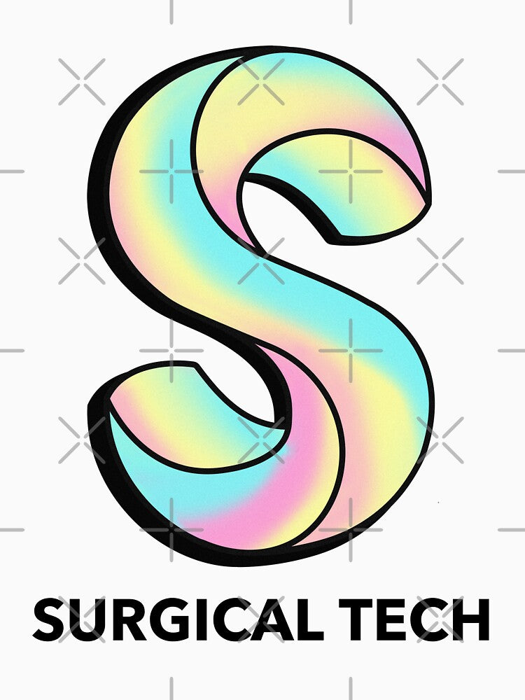 Surgical Tech (black lettering) by Whackadoodletee