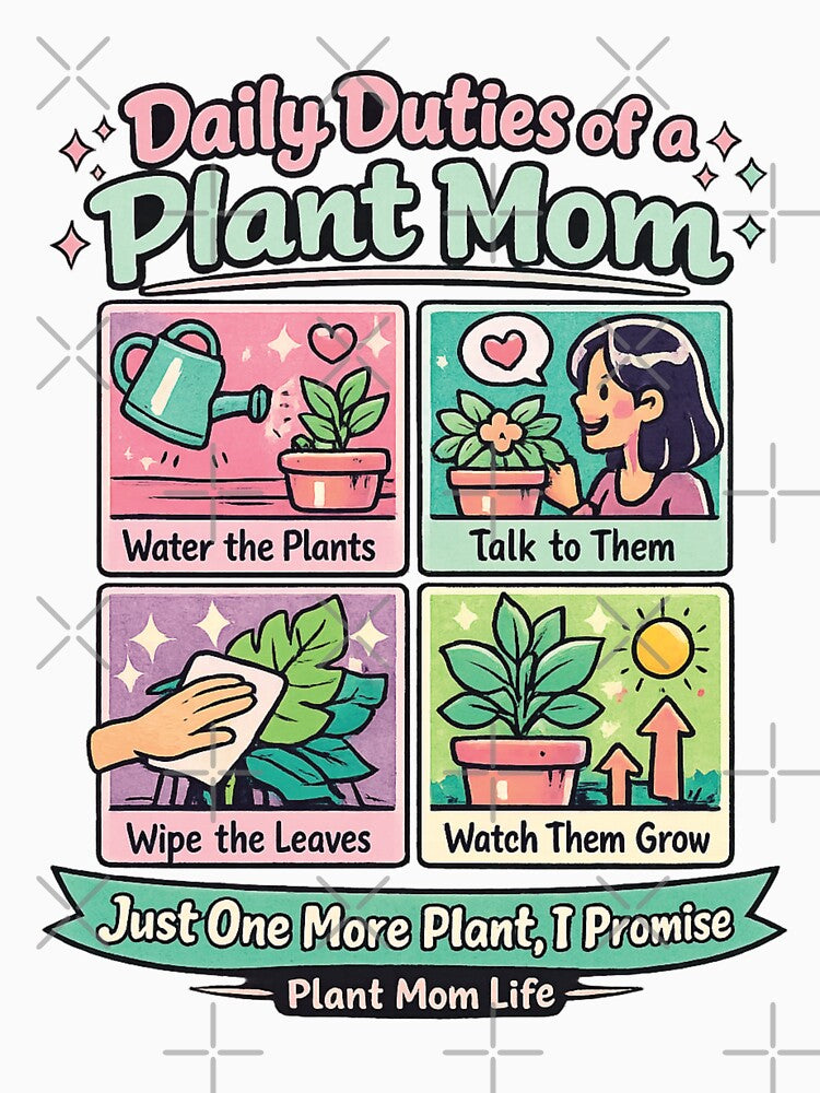 Plant Mom Shirt “Just One More Plant I Promise” Funny Retro Doodle Gift by Lansangsan