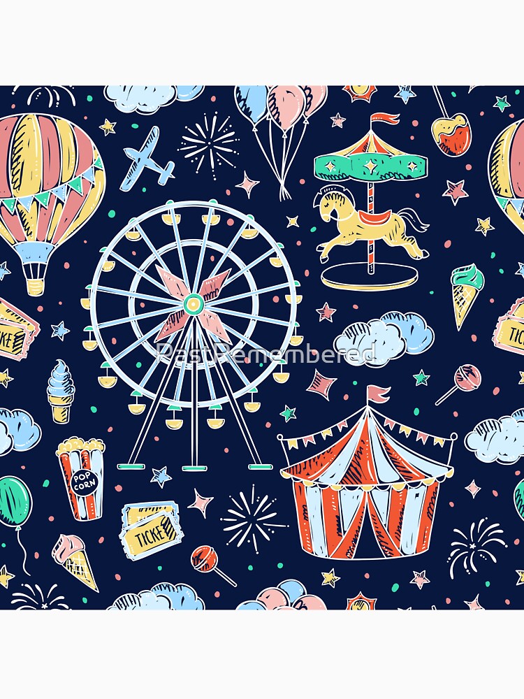 Childhood Amusement Park Memories at Night by Compass and a Camera