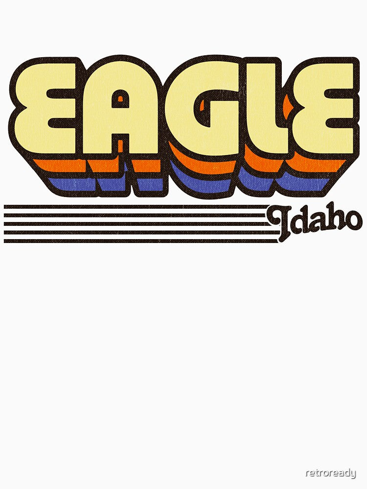 Eagle, Idaho | Retro Stripes by retroready