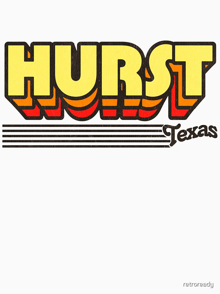Hurst, Texas | Retro Stripes by retroready