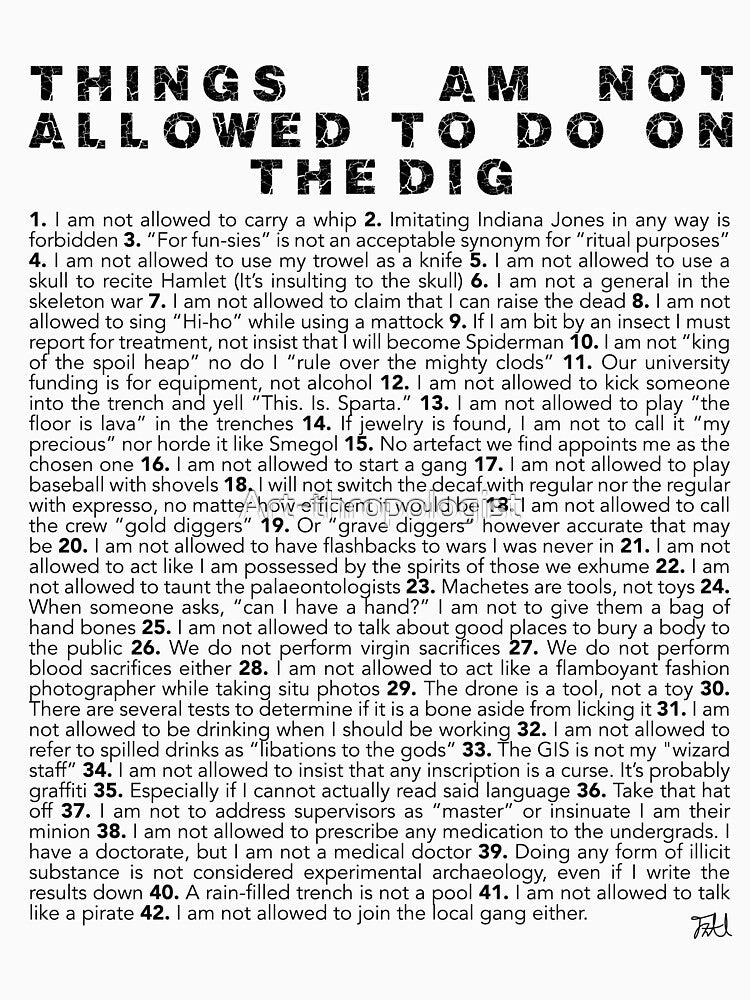 Skippy's List Archaeology edition by Art-thropologist