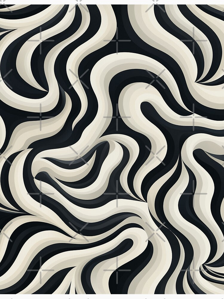 3D Effect of Modern Black and White Pattern by CoputerEasel