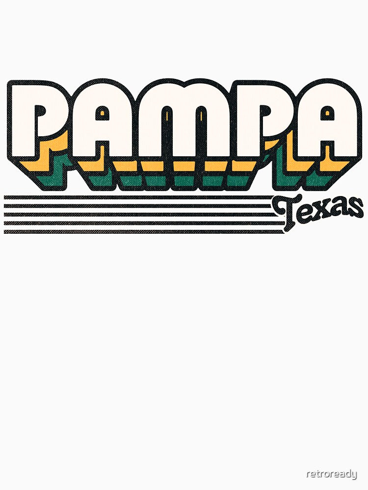 Pampa, Texas | Retro Stripes by retroready