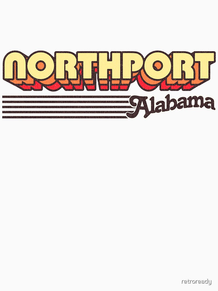 Northport, Alabama | Retro Stripes by retroready