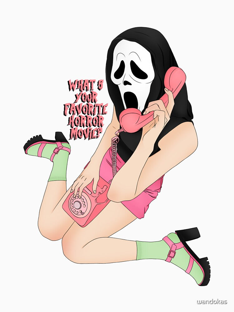 Pink Scream Y2K Ghostface – Cute Horrorcore Aesthetic by wandokas
