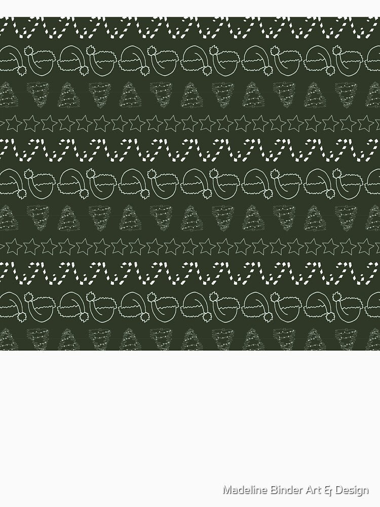 Christmas Pattern by Madeline Binder Art & Design