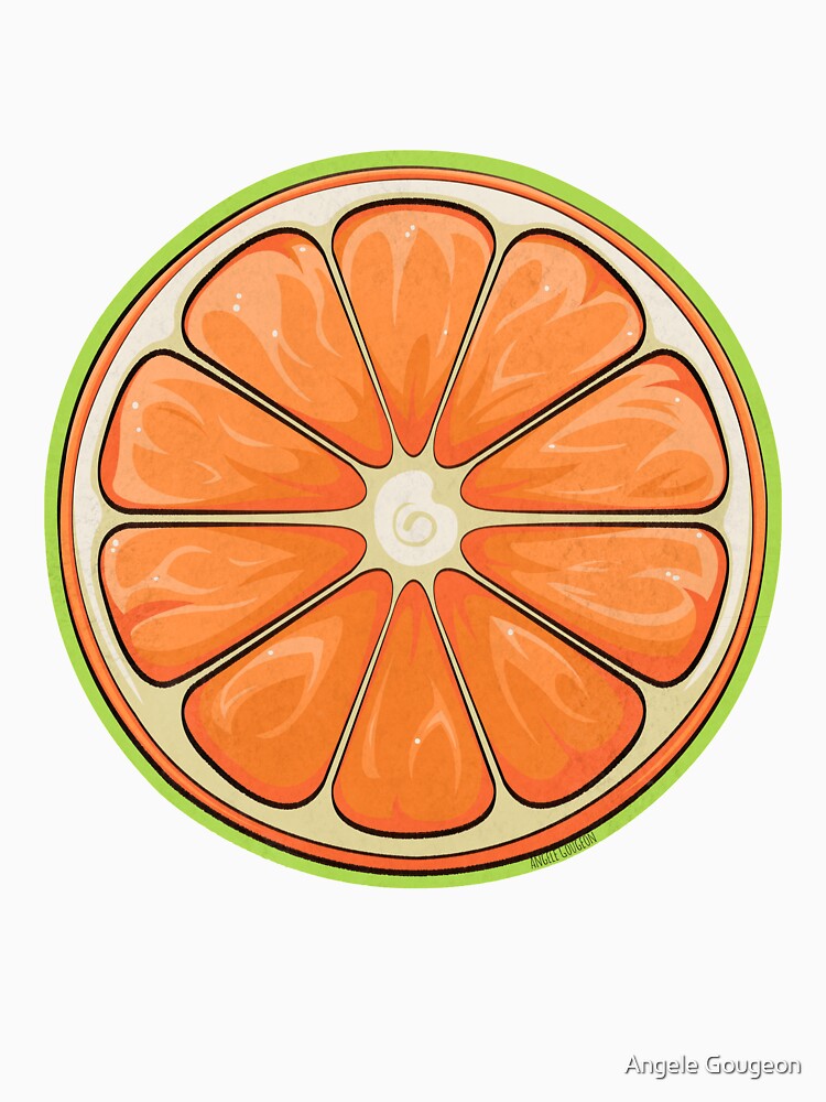 Orange Pattern by Angele Gougeon