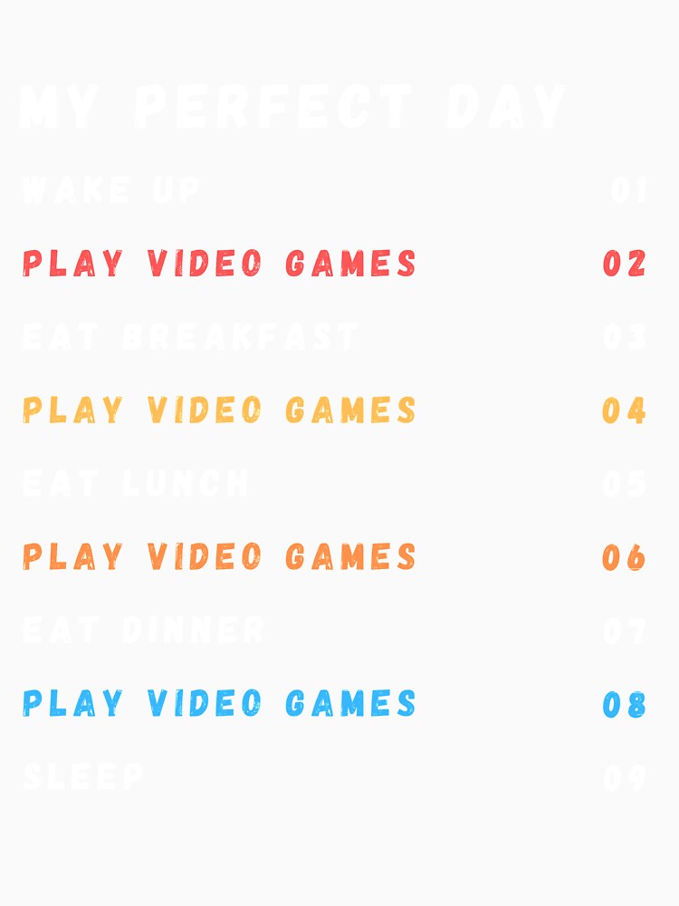 My Perfect Day Video Games by wapix
