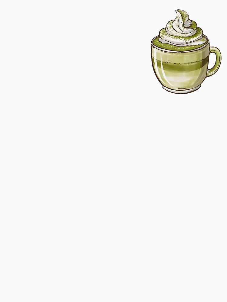Handdrawn Matcha Latte by canvadreamer444