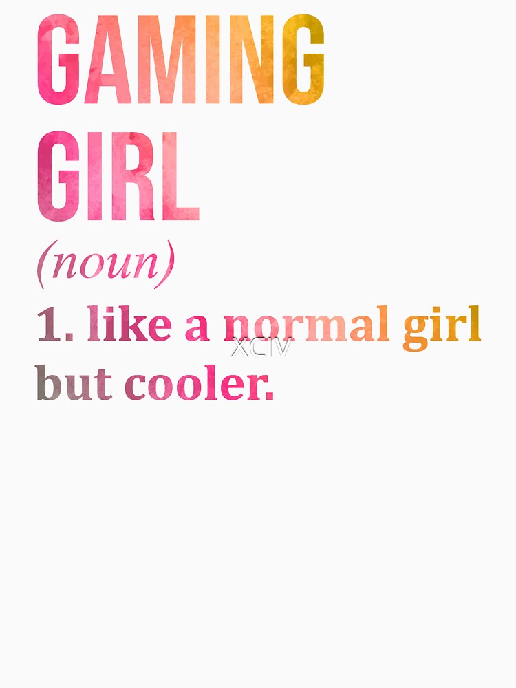 Gaming Girl Definition in Watercolor by XCIV
