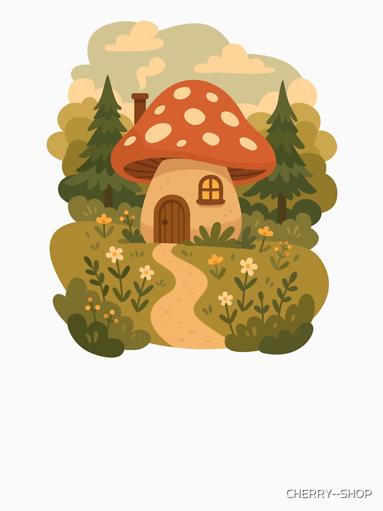 Cozy Mushroom House in the Forest by CHERRY--SHOP