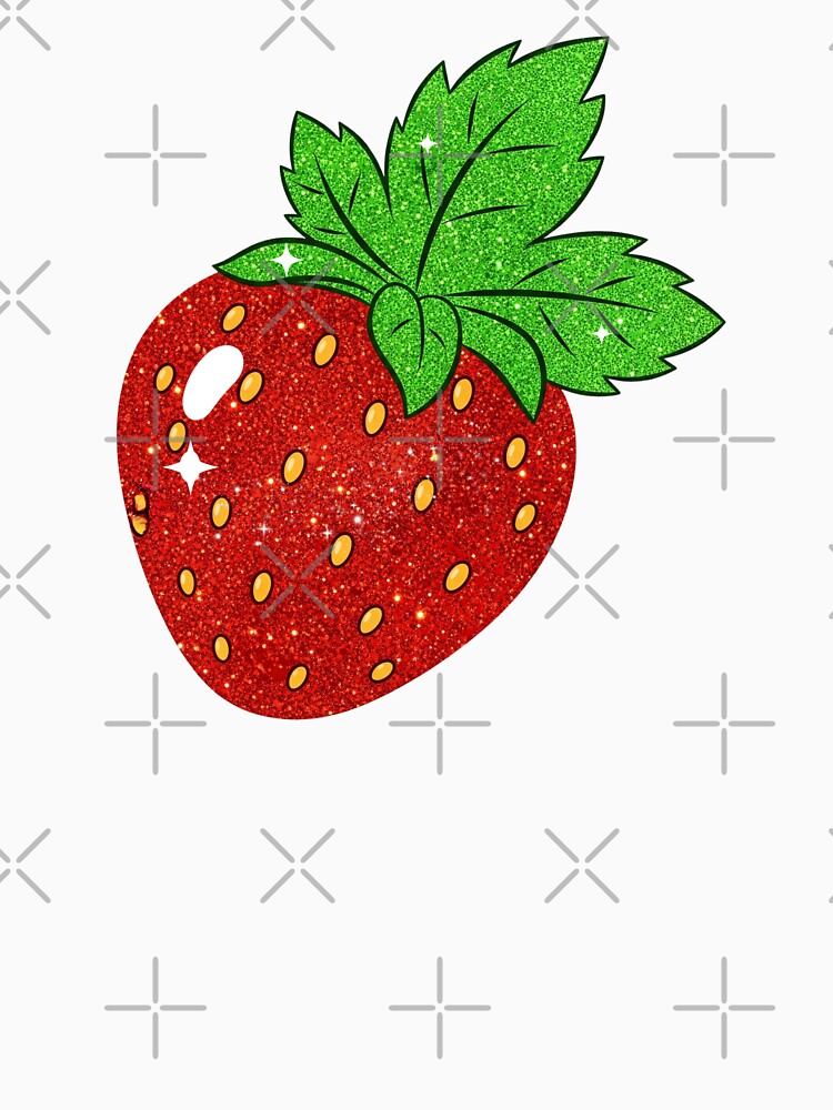 Retro Strawberry Drawing by Claustronautas