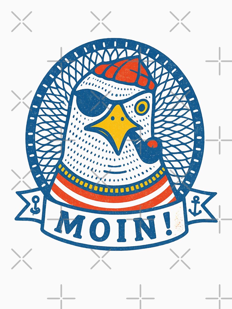 Moin Seagull Pirate Sailor Vintage by HBDStudio