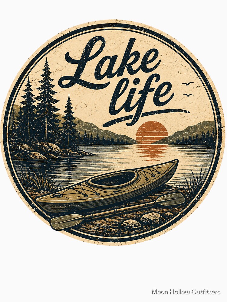 Lake life logo by Moon Hollow Outfitters