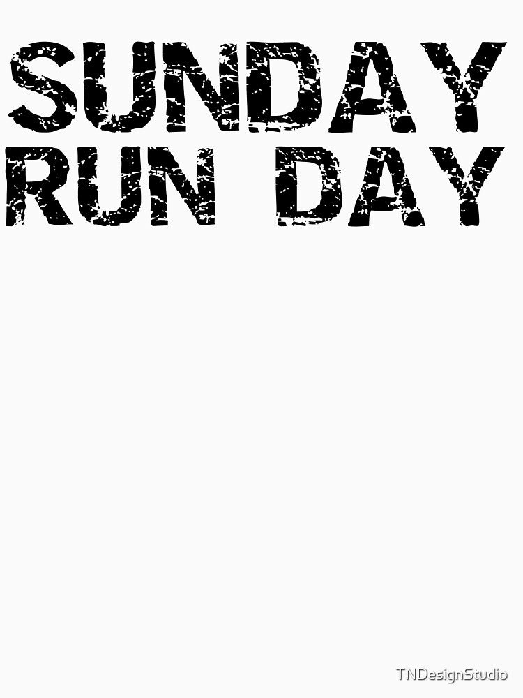 Funny Runner Gift Sunday Run Day Funny Workout Quote by TNDesignStudio