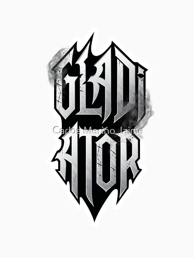 Premium Dark Gladiator Lettering Design by Carlos Merino Jaime