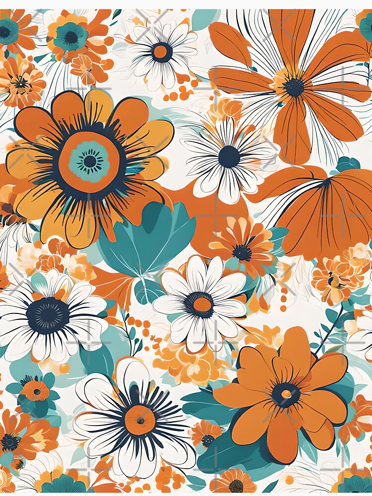 Boho groovy flowers by Ilikeiwantilove