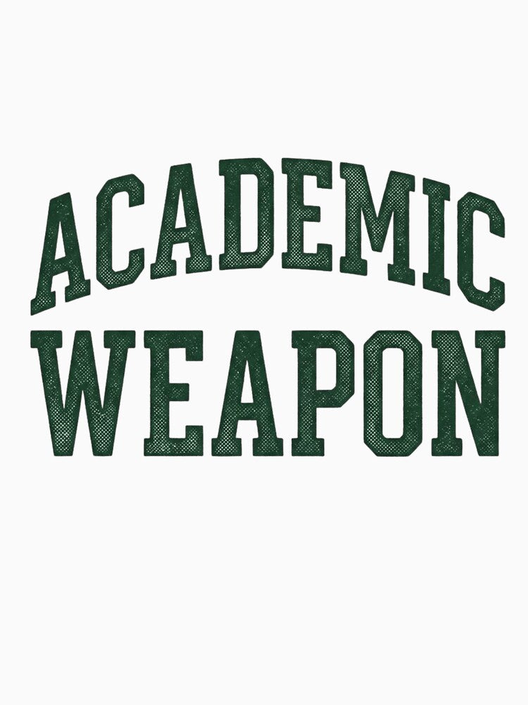 Academic Weapon Retro Student Shirt by Amr Darwish Graphic designer