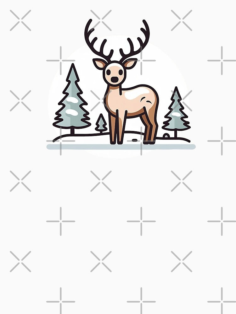 charming minimalist reindeer by MK3DESIGN