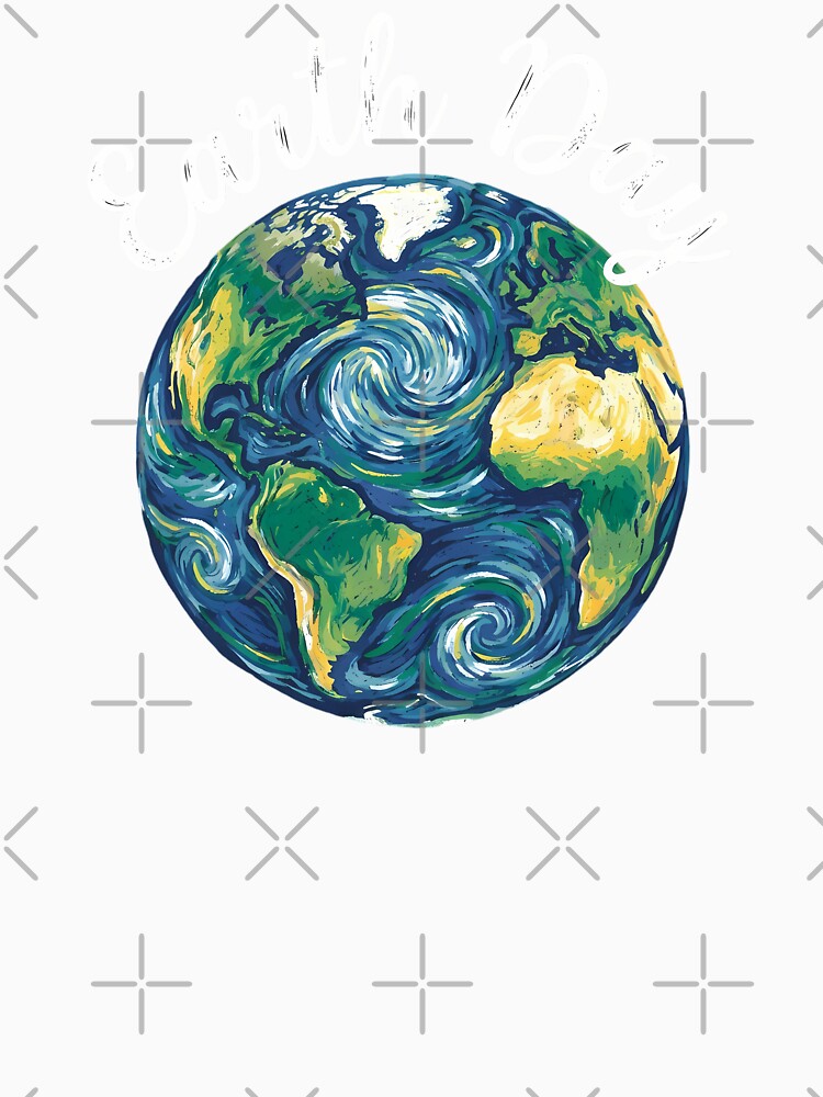 Van Gogh Style Earth Day Starry Night Painterly Planet by chattsuede
