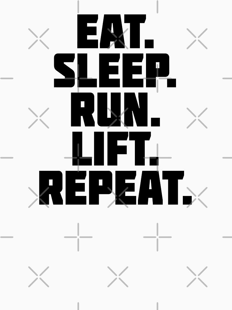 Eat Sleep Run Lift Repeat by Running-Icon