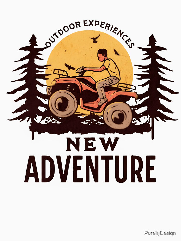 Outdoor Adventure ATV Retro Design by PurelyDesign