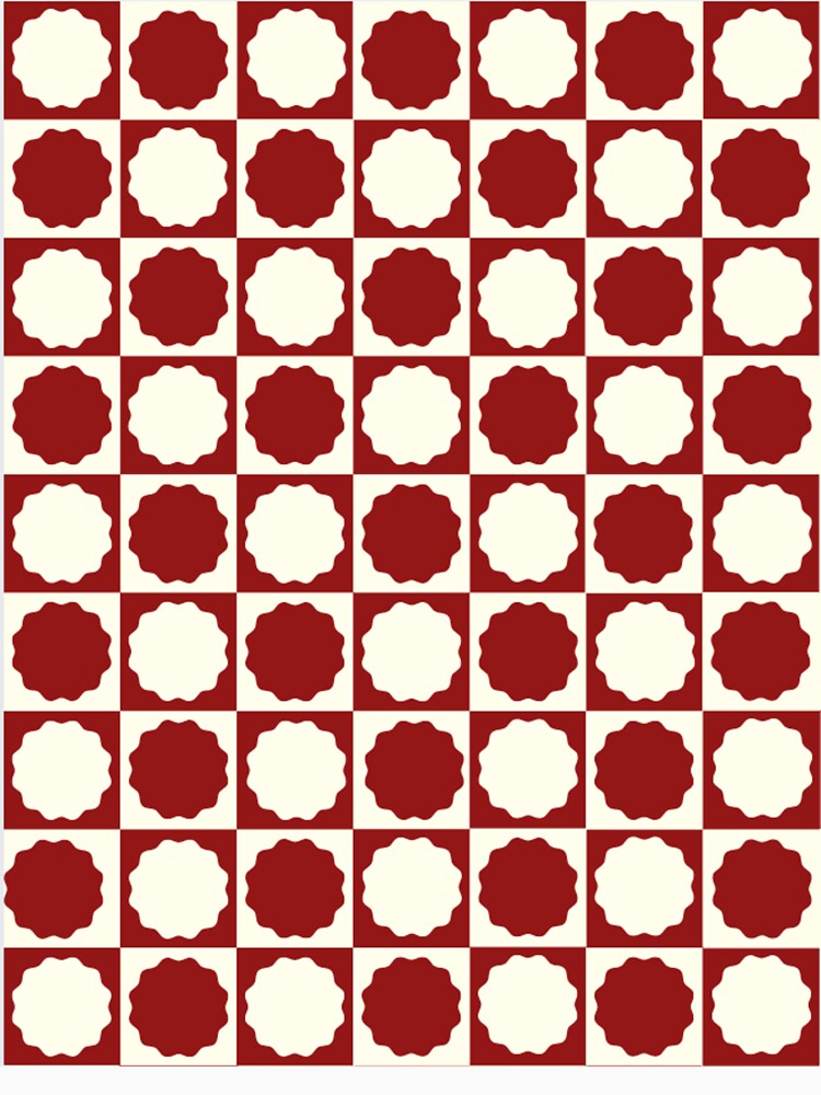 Beautiful Minimalistic red and beige pattern by Azyorz