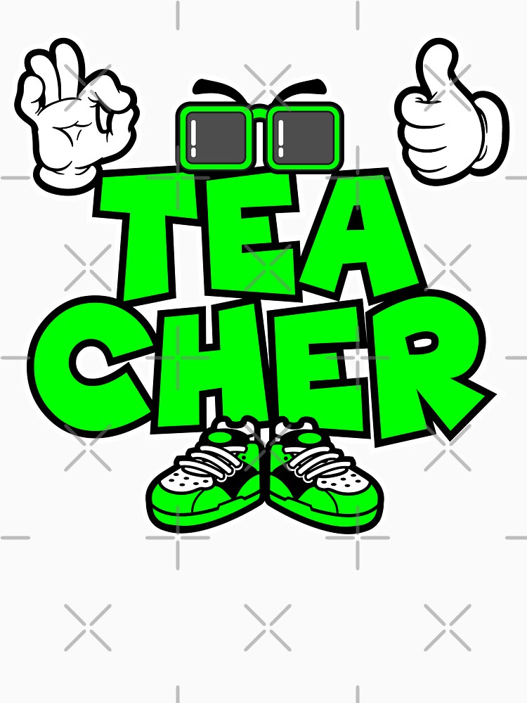 Teacher - PROFESSIONS design Character Bold Retro by NFTWords