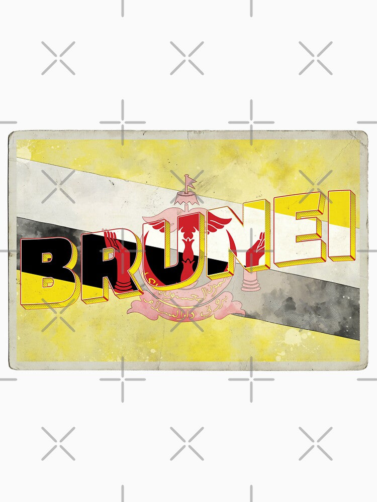 Brunei Vintage style retro souvenir by DeveloperProp0