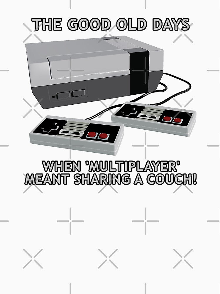 Retro gaming "The Good Old Days When Multiplayer Meant Sharing A Couch!" by JDMTees