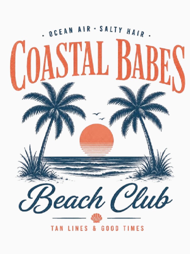 Coastal Babes Beach Club Retro Sunset by AveniaOficial
