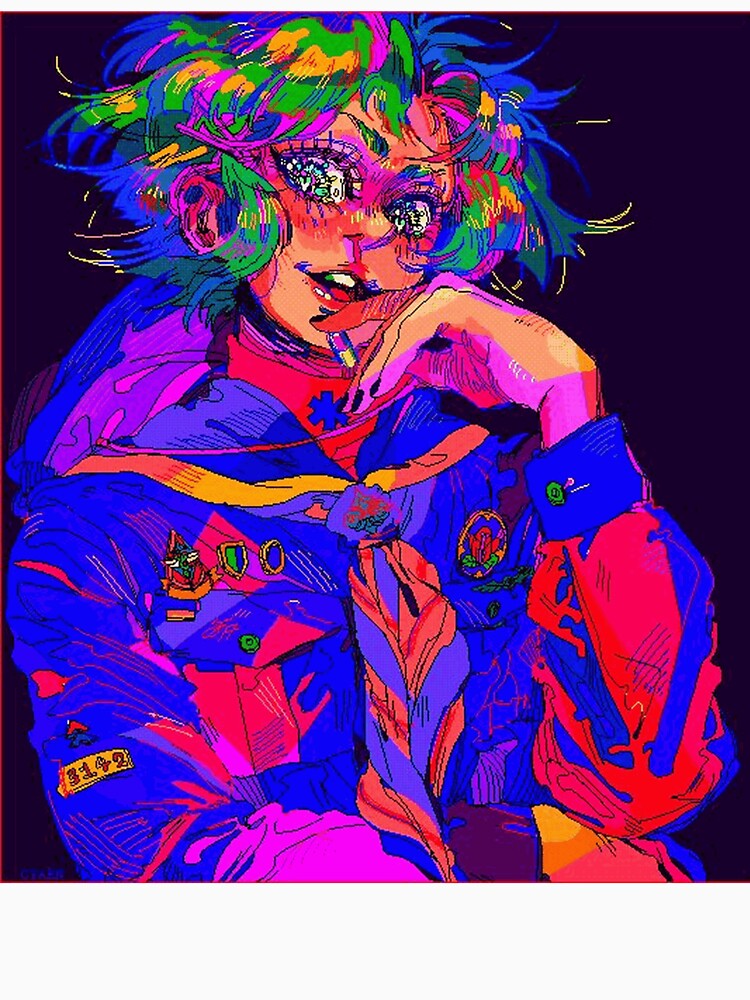 Retro 90s Anime Scout with Glitch Aesthetic by TobinAshcroft