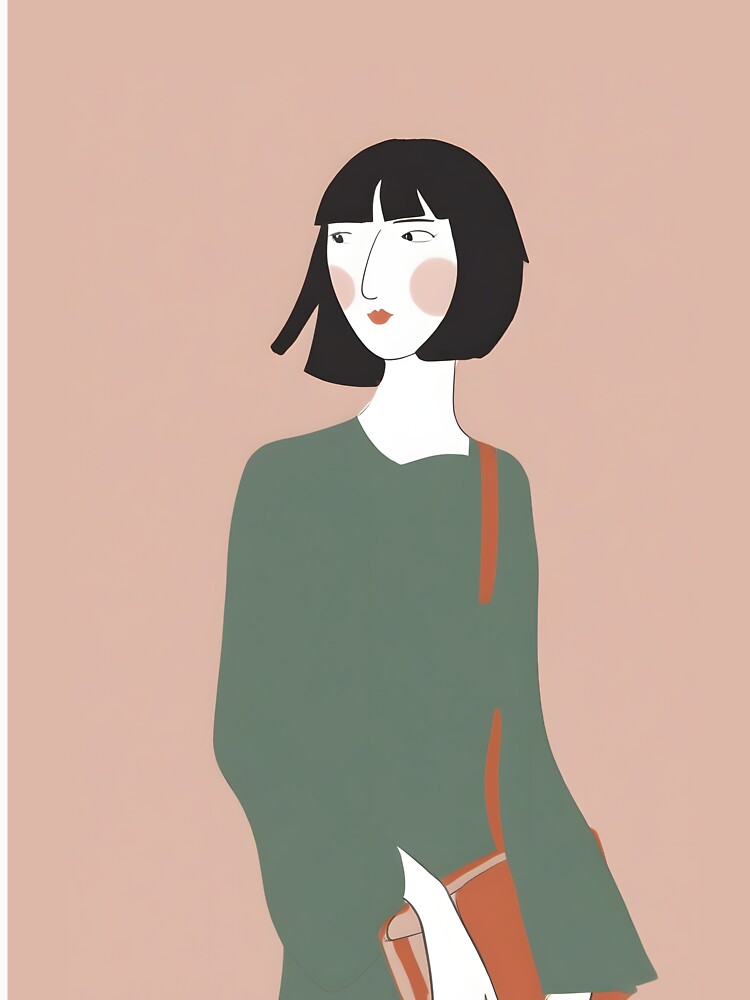 plain art of lady by aliraweb
