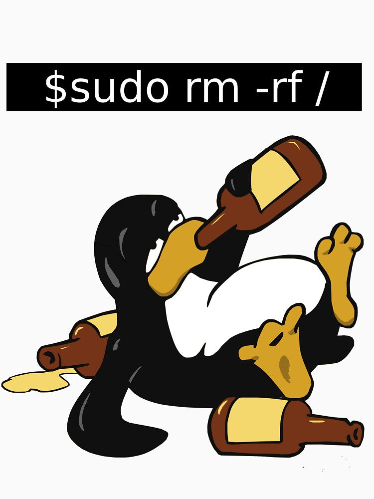 Funny Linux Command - Funny Linux shirts Linux Tux t-shirt by Timi Studio
