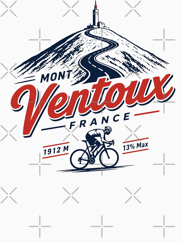 Mont Ventoux France Cycling Climb Retro Mountain by JackCurtis1991