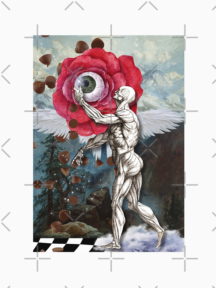 Surreal Eye Flower & Human Anatomy Collage by GlauciaSouEu