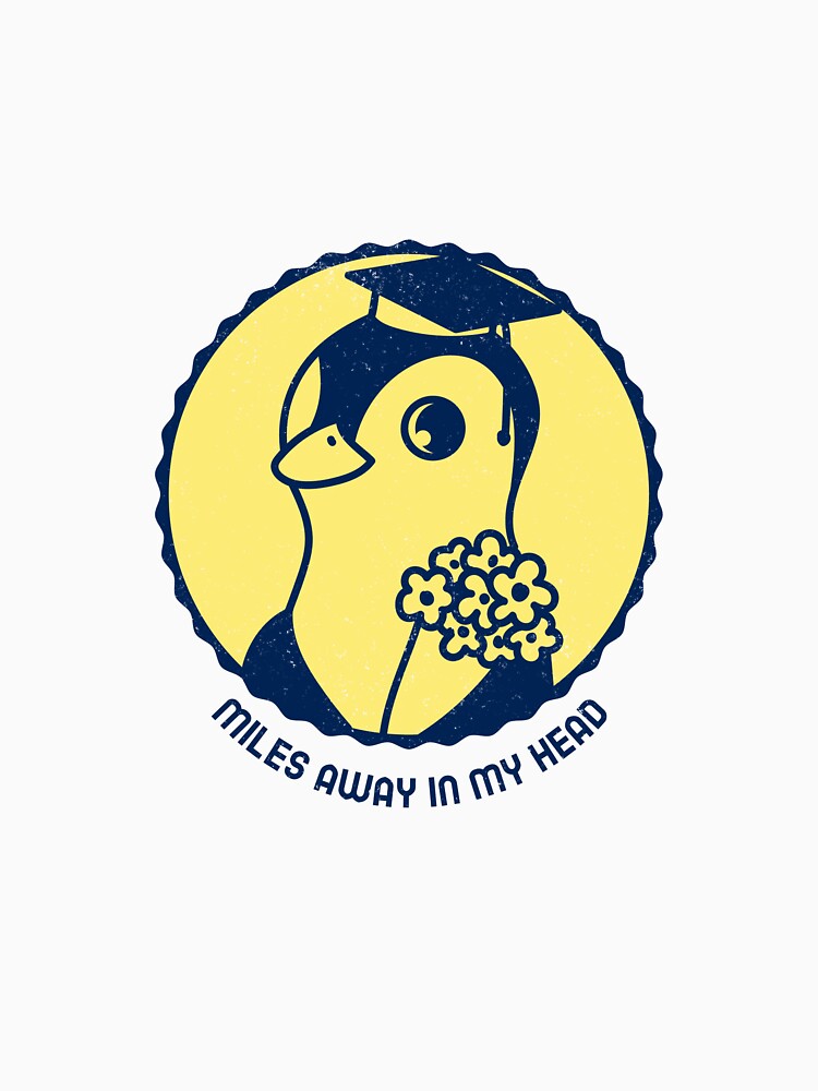 Miles Away In My Head Distracted Med School Penguin Gift by Nourishive