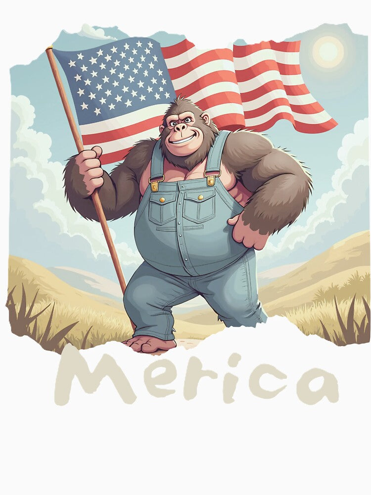 USA Merica Gorilla by Inklivion