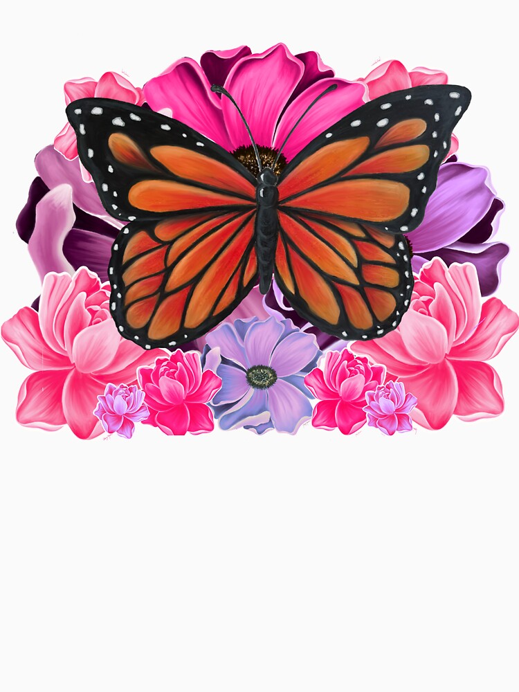 Blooming Wings: Floral Butterfly Fantasy by ArtflyStudio