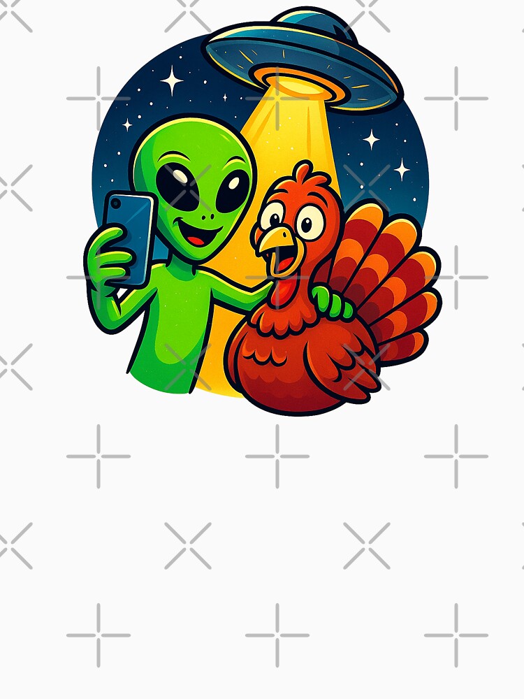 Alien Turkey UFO Selfie by Marcite