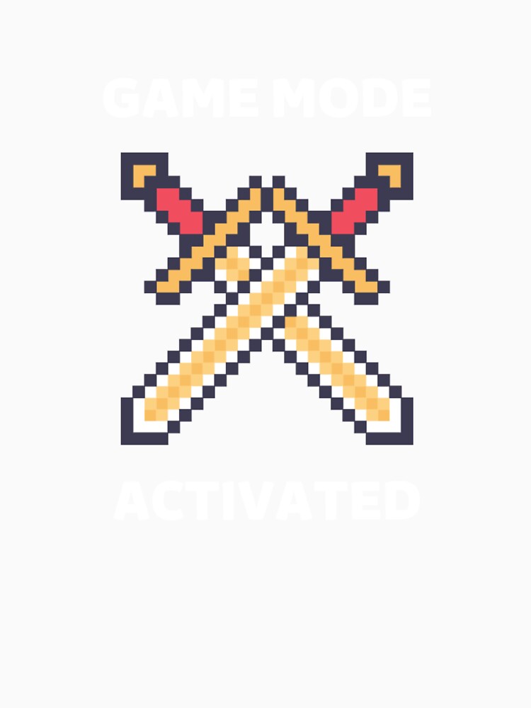 Game mode activated - Two crossed swords - White by Nemesiscrowd
