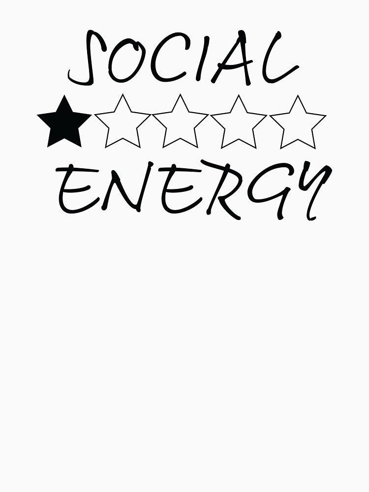 my low social energy battery for shy introverts anti social by Karisdesignss