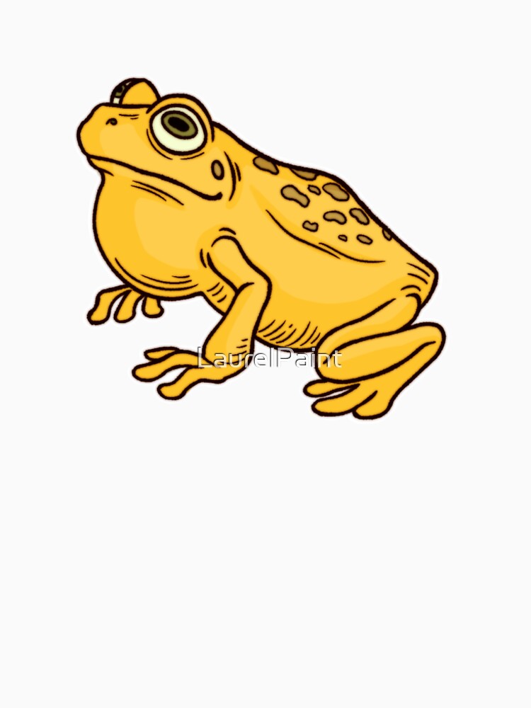 Yellow frog by LaurelPaint