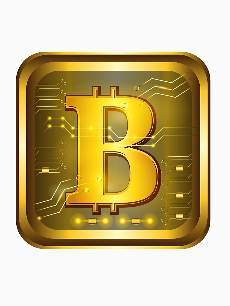 Bitcoin crypto currency gold color by ZieProject