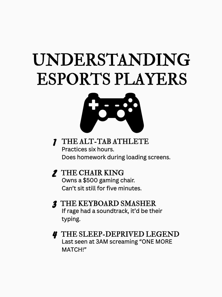 Understanding eSports Players – Funny Competitive Gaming Definitions by PsyFlow35