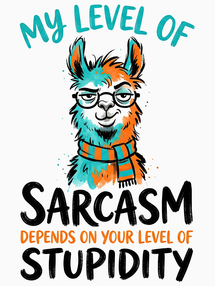 Sarcastic Lama by raw_lines