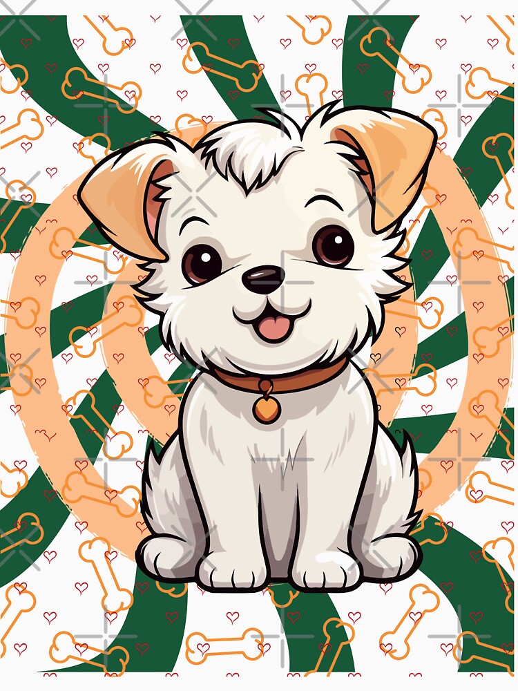 Retro Puppy Love – Cute Vintage Dog T-Shirt by LovelY PrintS