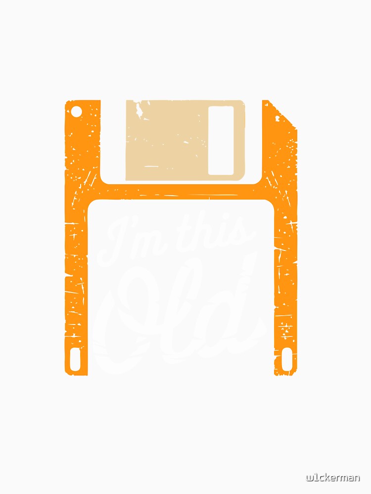 Retro Tech Birthday Gift 90s Nostalgia Floppy Disk Humor by w1ckerman