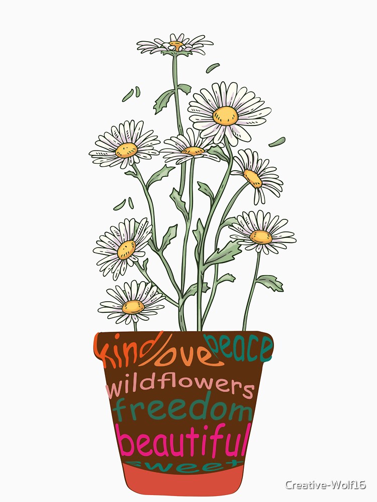 wild flowers - rose vase by Creative-Wolf16